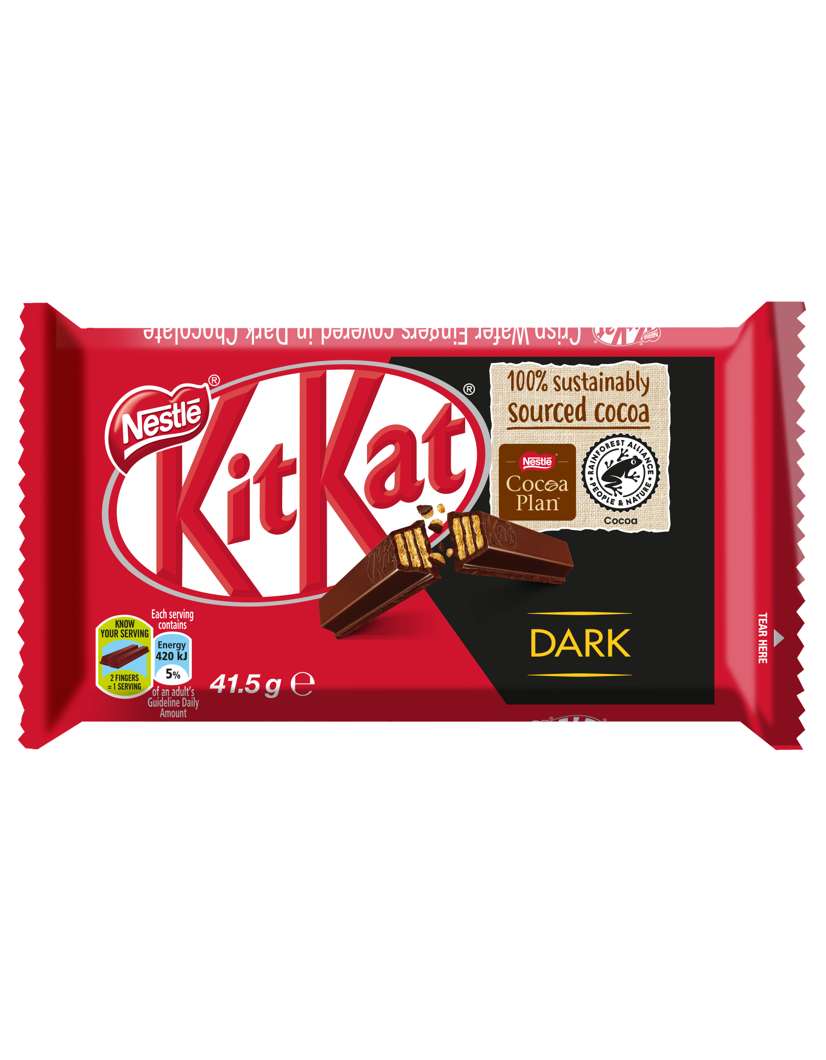 KitKat 4 Finger Dark Chocolate Bar 41.5g - front