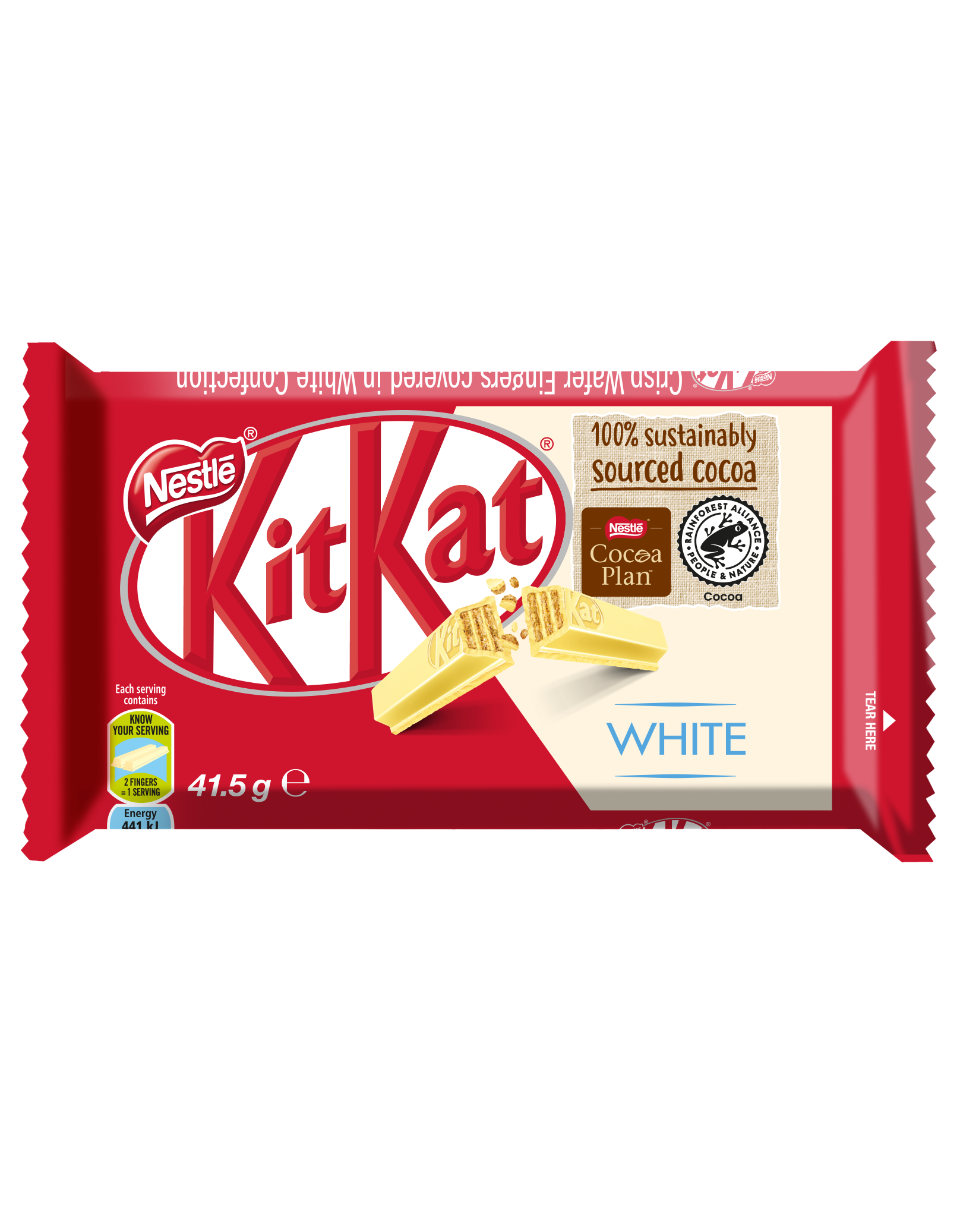 KitKat 4 Finger White Chocolate Bar 41.5g - front