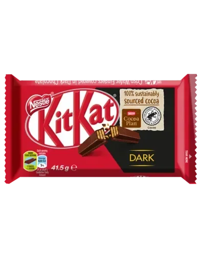KitKat 4 Finger Dark Chocolate Bar 41.5g - front