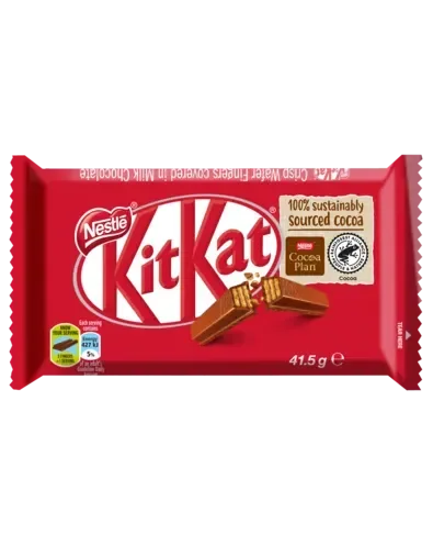 KitKat 4 Finger Milk Chocolate Bar 41.5g - front