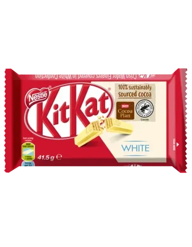 KitKat 4 Finger White Chocolate Bar 41.5g - front