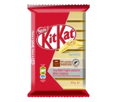 KitKat 8 Finger White Chocolate Slab 85g - front