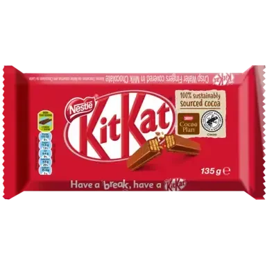 KitKat 11 Finger Milk Chocolate Slab 135g - front