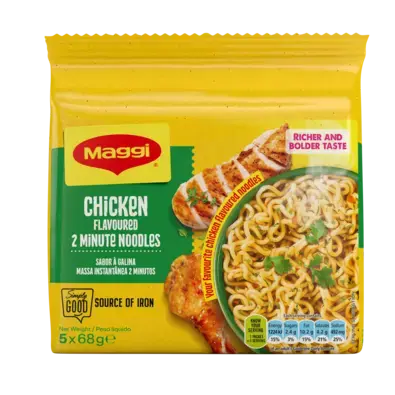 MAGGI 2 Minute Noodles - Chicken 5x68g - front