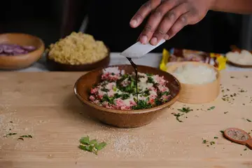 Beef Burger in Noodle Bun