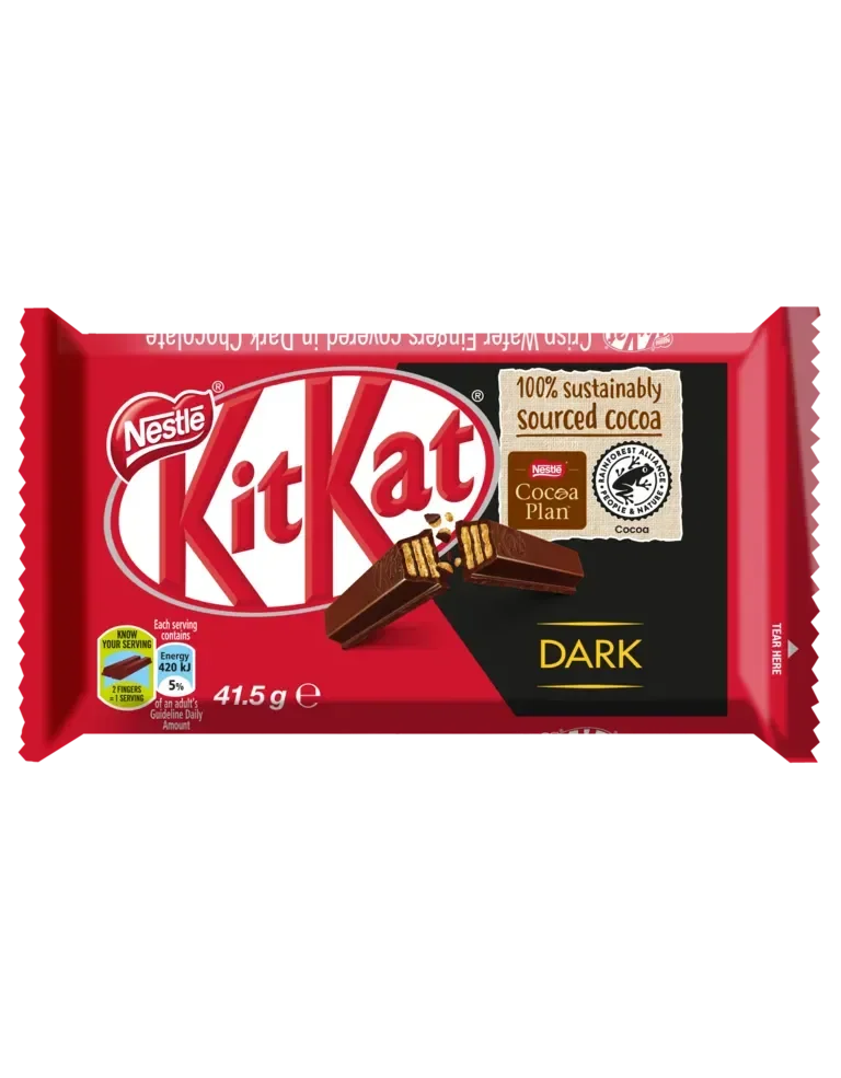 KitKat 4 Finger Dark Chocolate Bar 41.5g - front