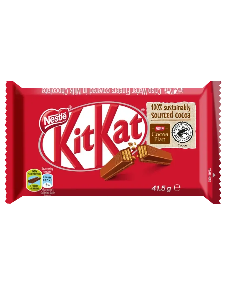 KitKat 4 Finger Milk Chocolate Bar 41.5g - front