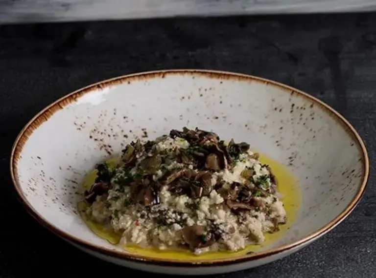 Mushroom Cauliflower Risotto