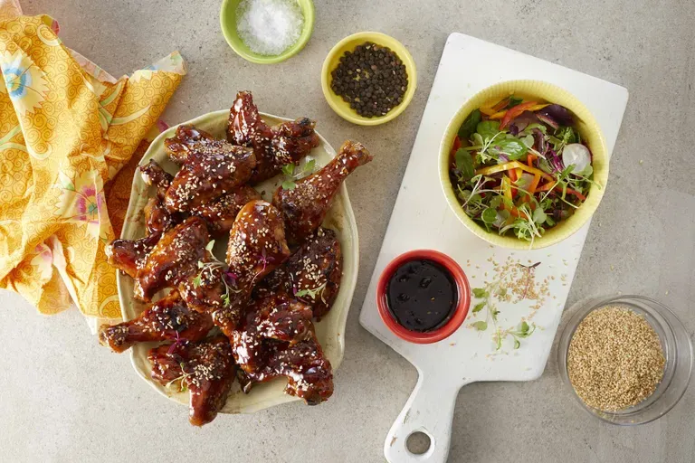 Sweet &amp; Sticky Chicken Wings and Drumsticks
