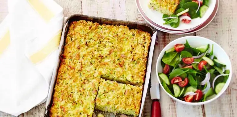Noodle &amp; Zucchini Slice