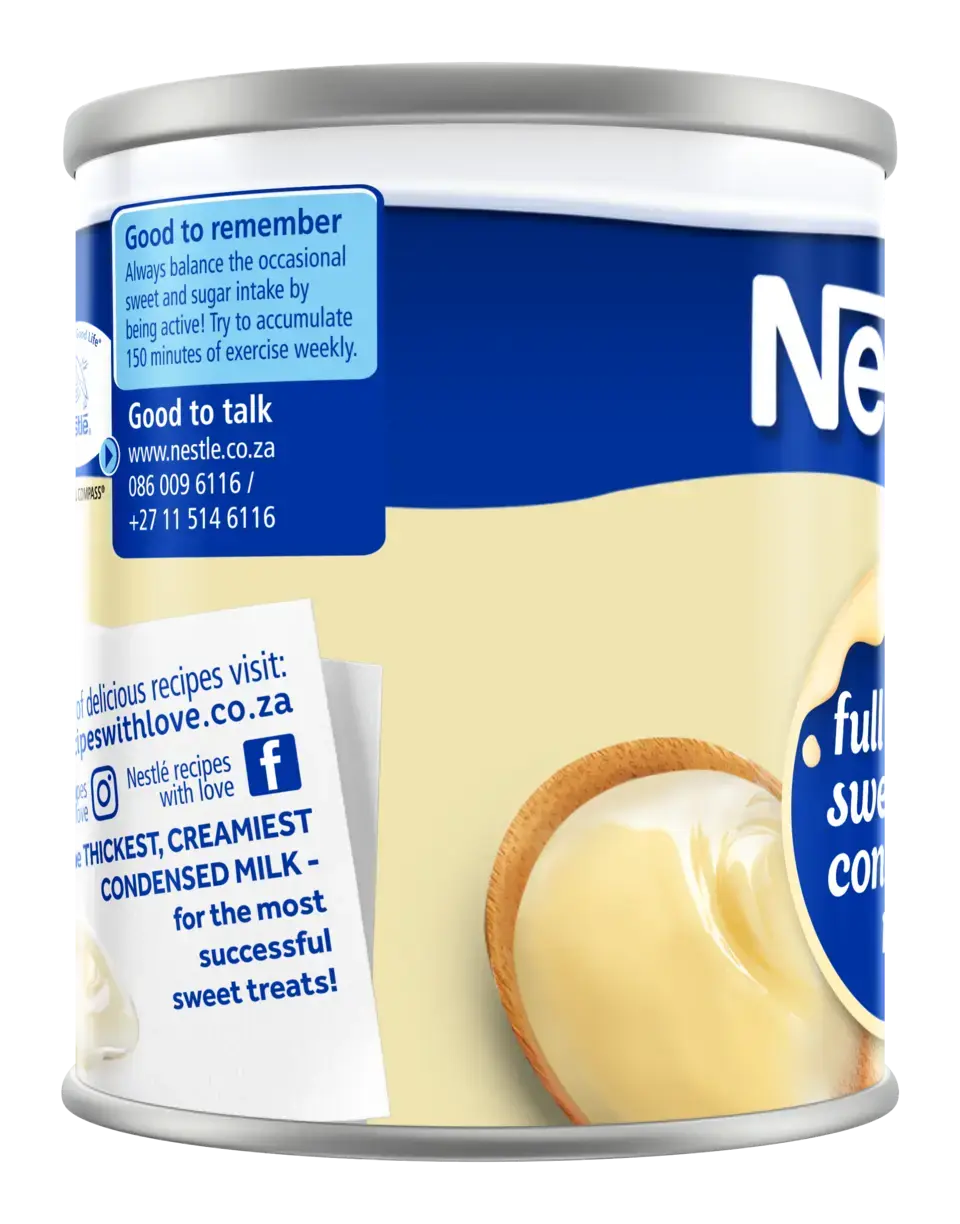 NESTLÉ Condensed Milk Full Cream Sweetened side 2