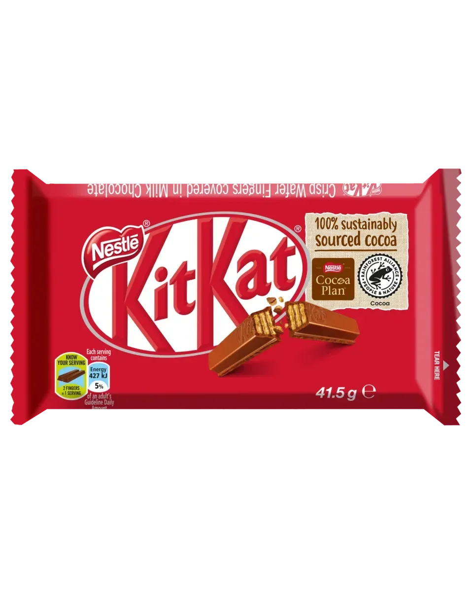 KitKat 4 Finger Milk Chocolate Bar 41.5g - front