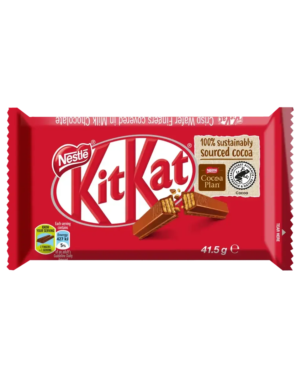 KitKat 4 Finger Milk Chocolate Bar 41.5g - front