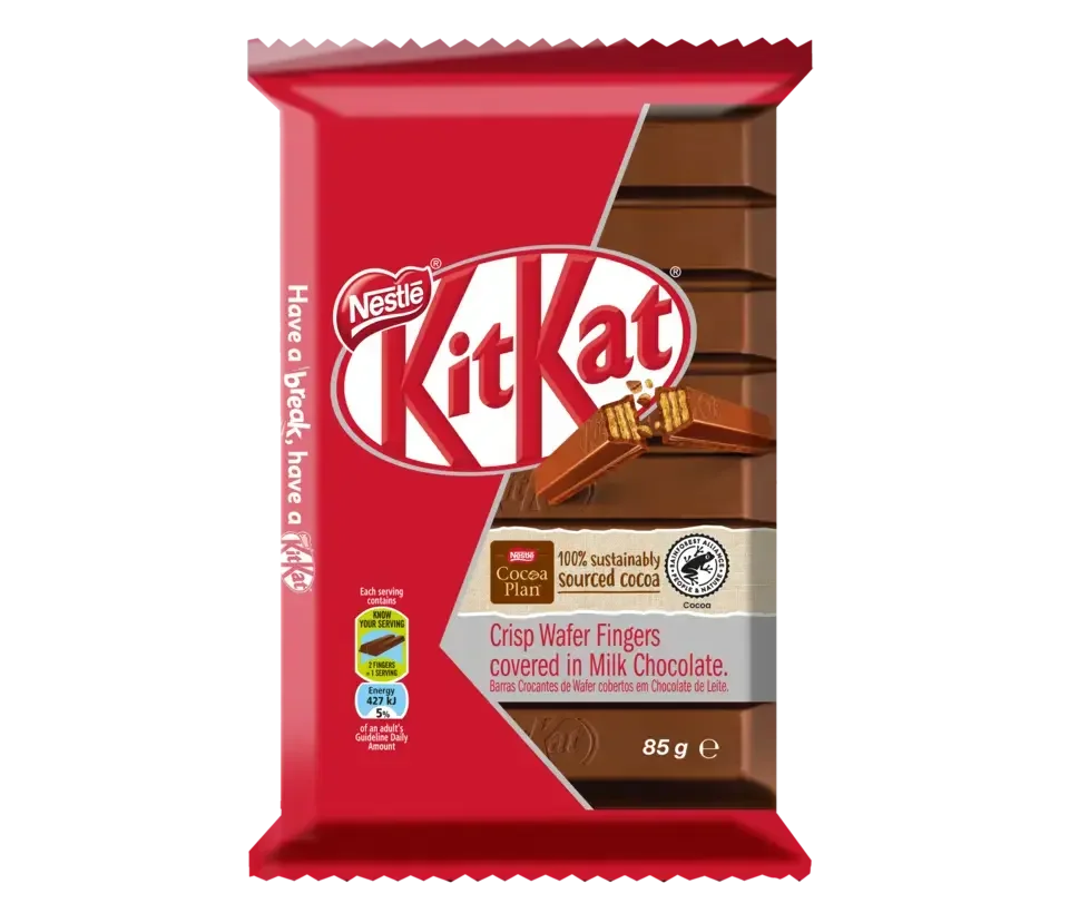 KitKat 8 Finger Milk Chocolate Slab 85g - front