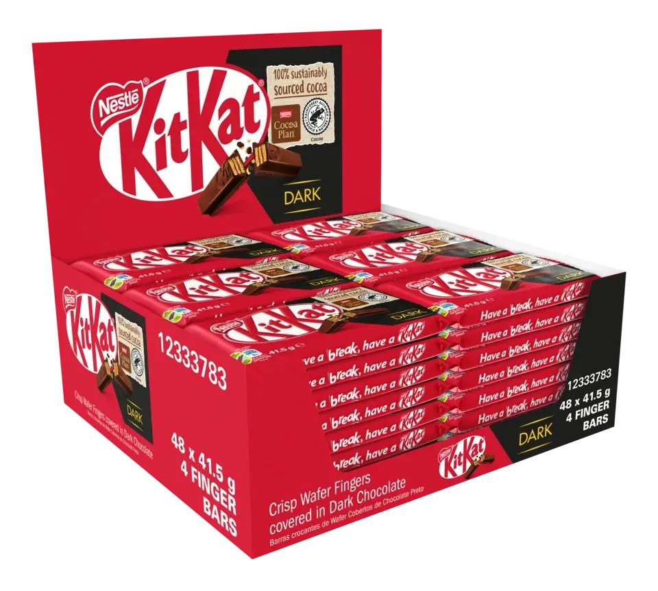 KitKat 4 Finger Dark Chocolate Bar 41.5g - dispenser