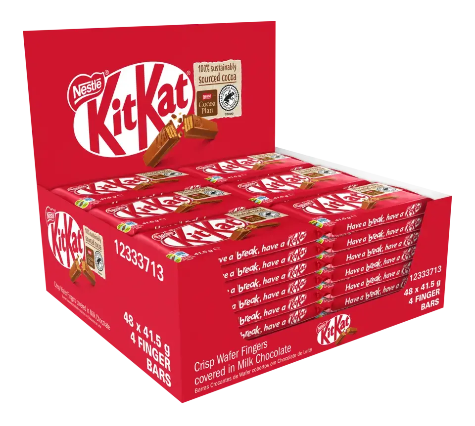 KitKat 4 Finger Milk Chocolate Bar 41.5g - dispenser