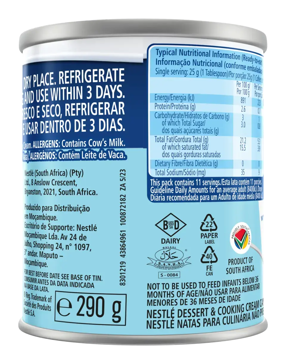 NESTLÉ Dessert and Cooking Cream Sterilised 385g