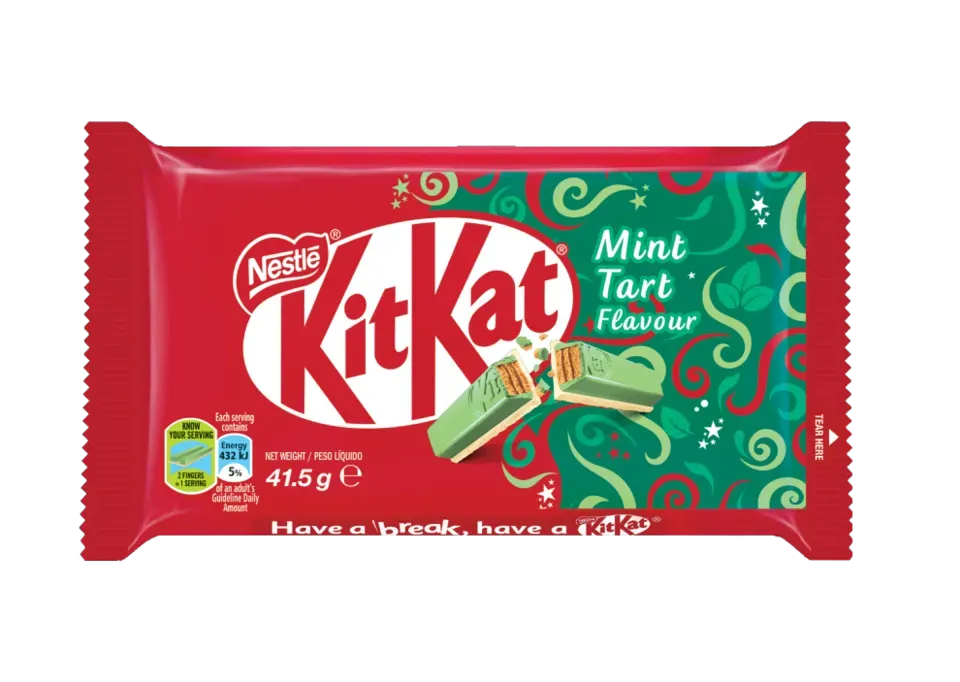 NESTLE KITKAT 4 Finger Mint Tart Chocolate bar 41.5g