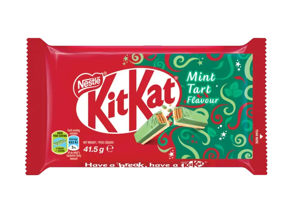 NESTLE KITKAT 4 Finger Mint Tart Chocolate bar 41.5g