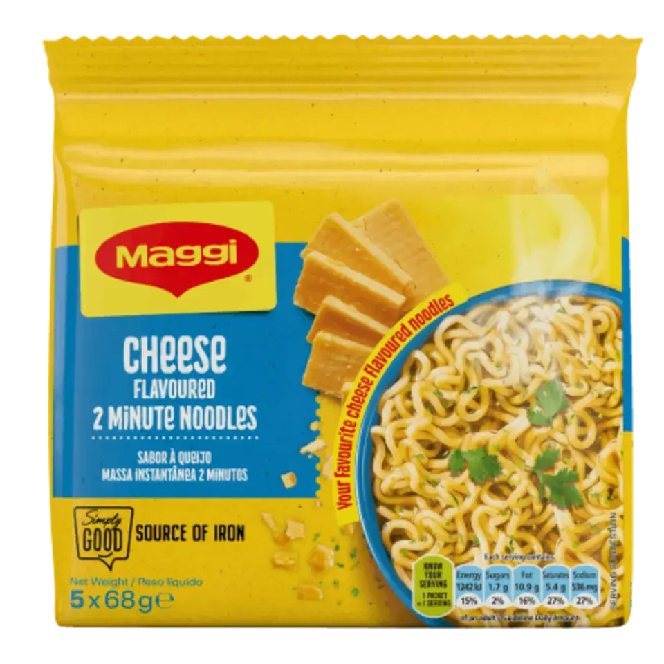 MAGGI 2-Minute Noodles, Cheese 5 x 68g
