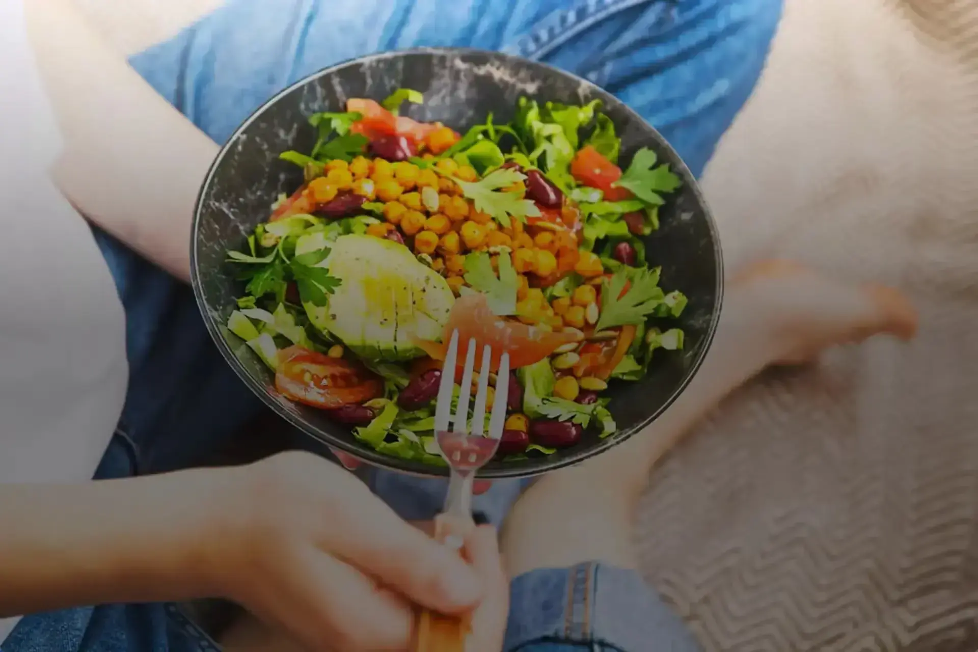 A bowl of salad