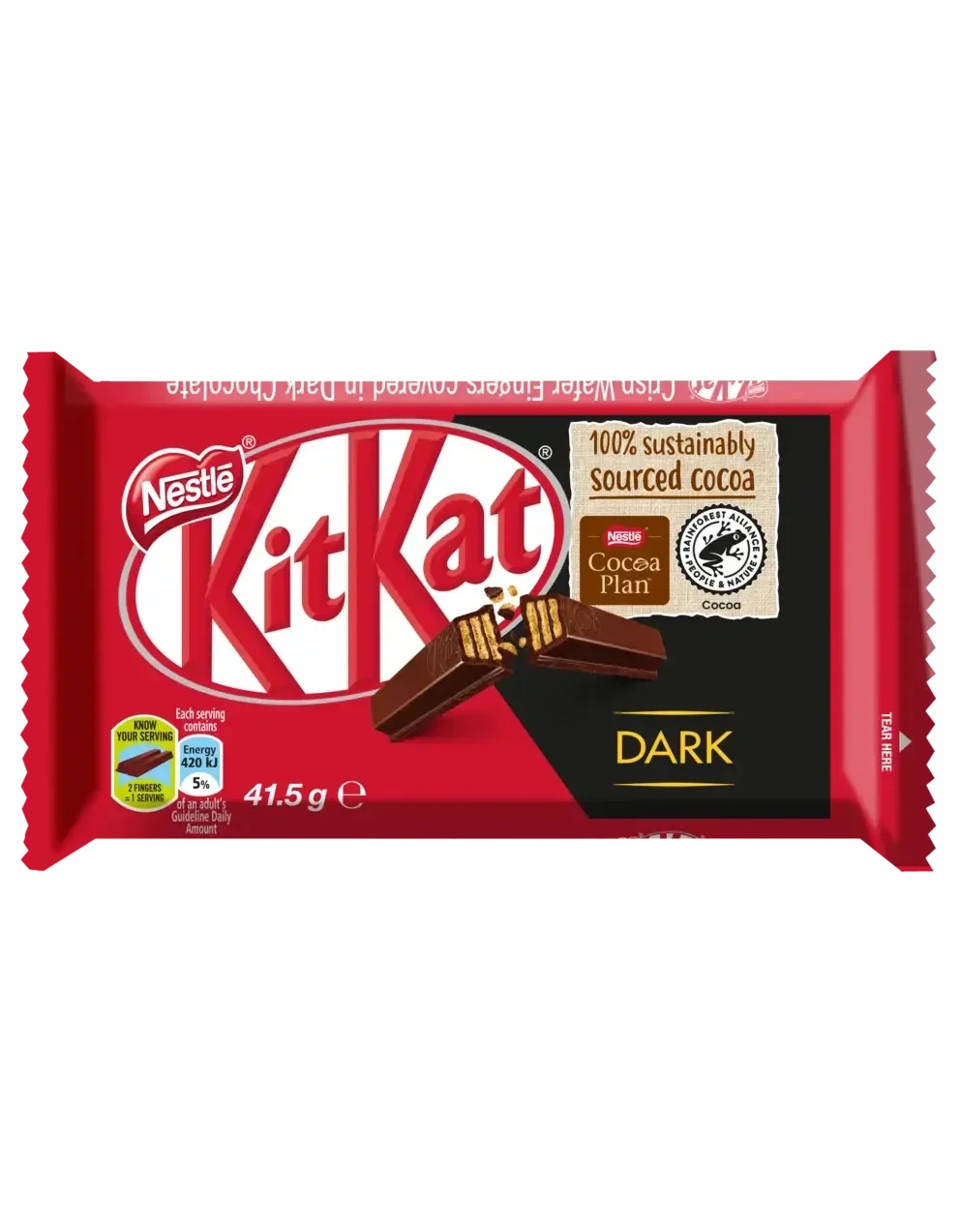 KitKat 4 Finger Dark Chocolate Bar 41.5g - front