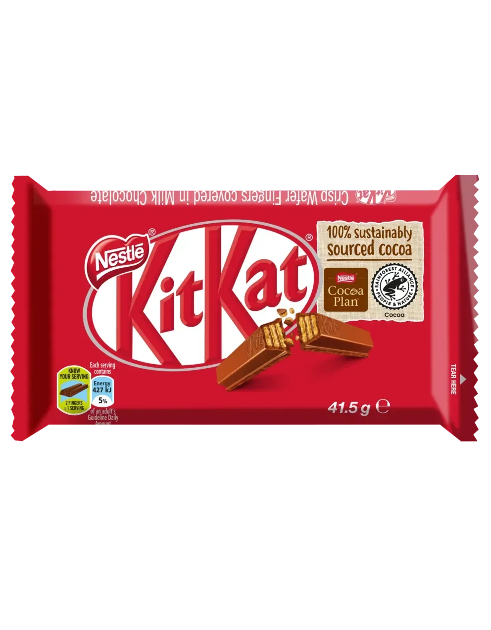 KitKat 4 Finger Milk Chocolate Bar 41.5g - front