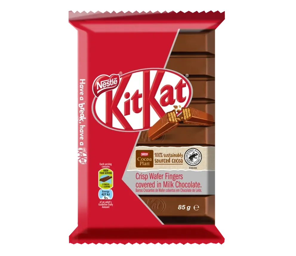 KitKat 8 Finger Milk Chocolate Slab 85g - front