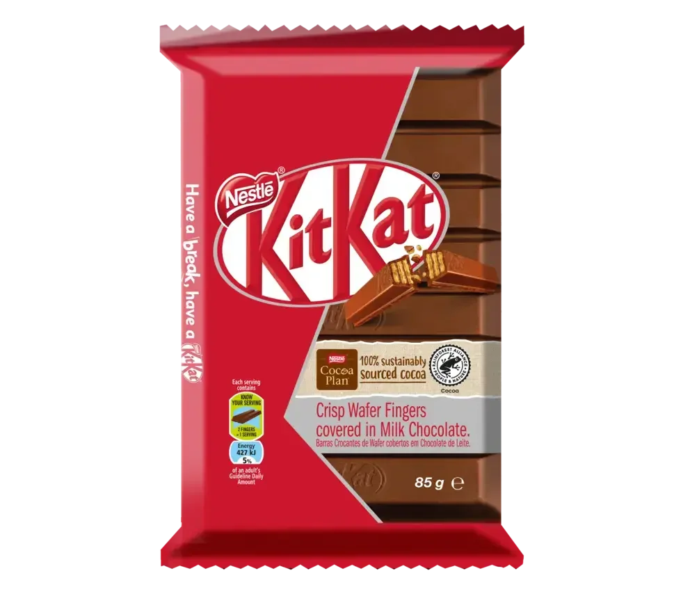 KitKat 8 Finger Milk Chocolate Slab 85g - front