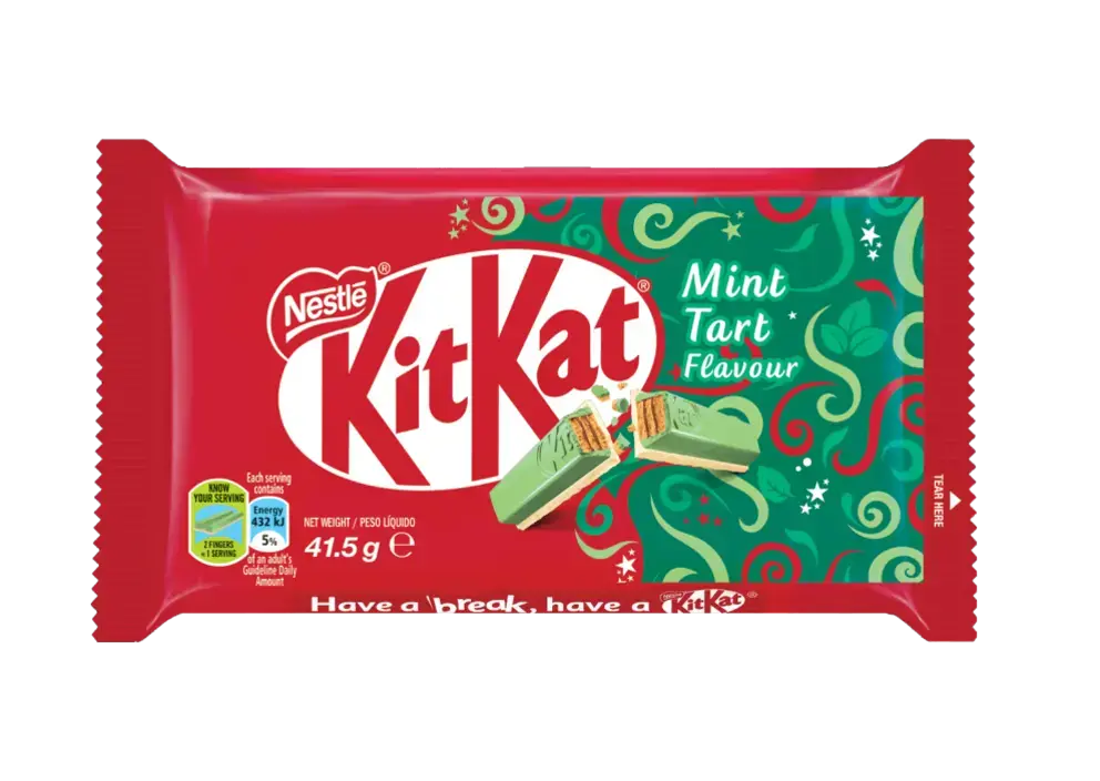 NESTLE KITKAT 4 Finger Mint Tart Chocolate bar 41.5g