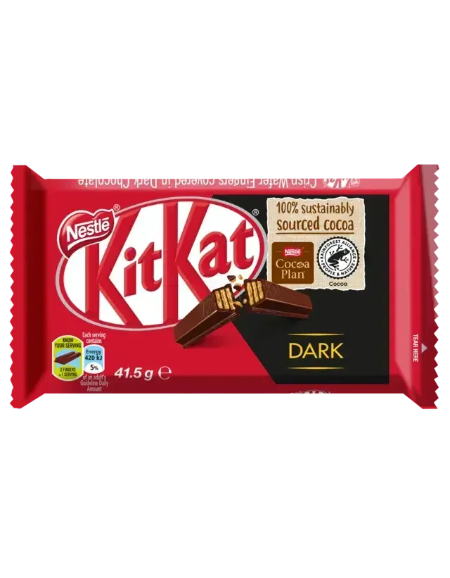 KitKat 4 Finger Dark Chocolate Bar 41.5g - front