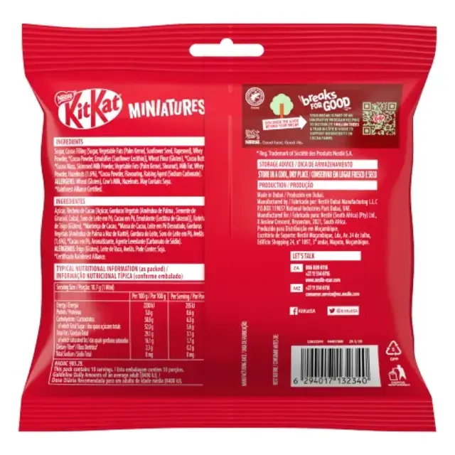 KITKAT Miniatures Hazelnut Bag 4