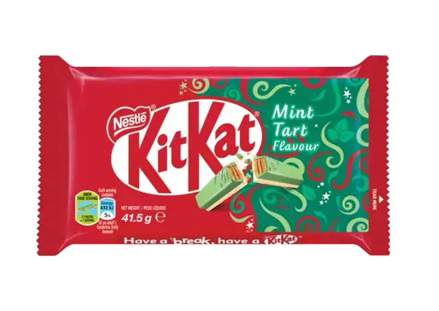 NESTLE KITKAT 4 Finger Mint Tart Chocolate bar 41.5g