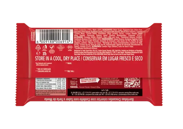 NESTLE KITKAT 4 Finger Mint Tart Chocolate bar 41.5g