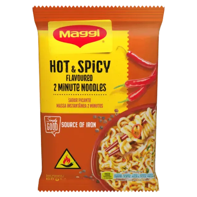 MAGGI 2-Minute Noodles,Hot & Spicy 68g