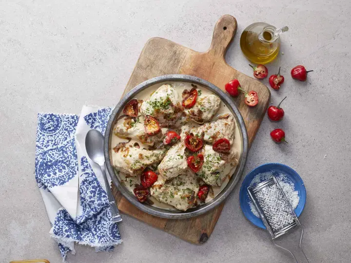 Balsamic Creamed Chicken Casserole