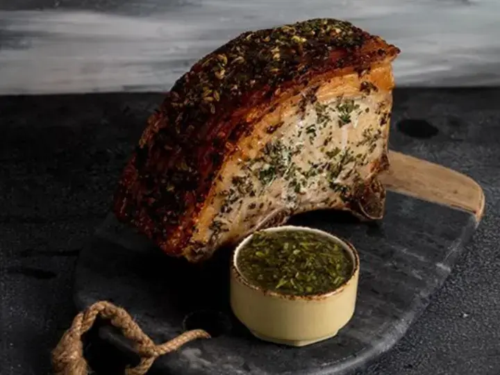 Herb roasted Pork Roast with Tuscan Herb Gremolata