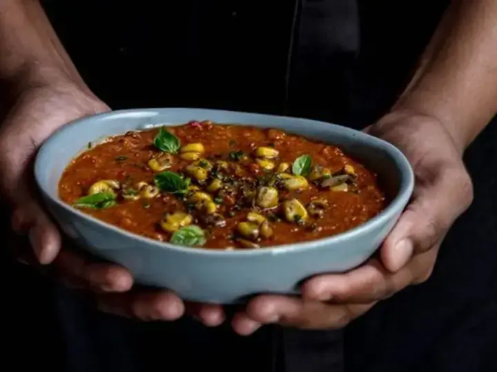 Corn and Roasted Red Pepper Soup