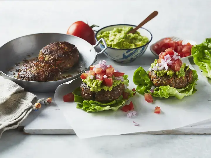 Naked Mexican Burgers