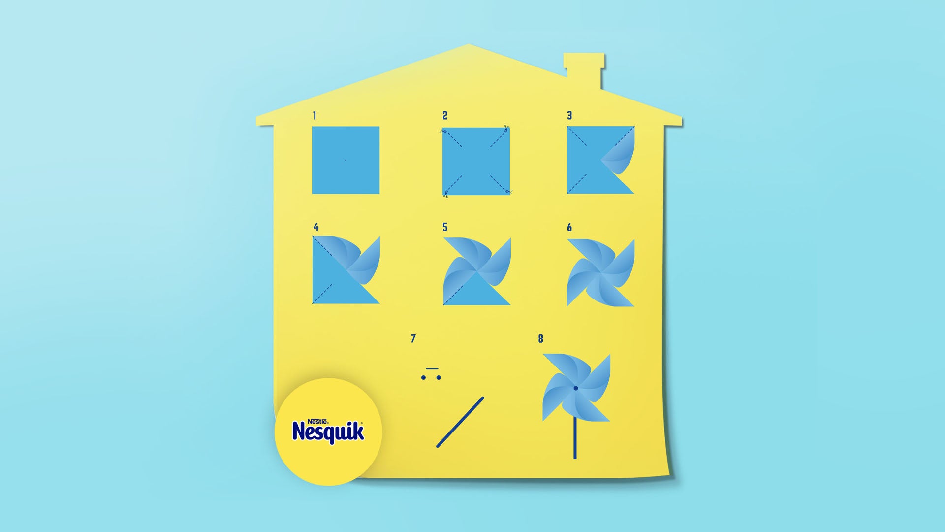 Un moulin à vent qui tourne