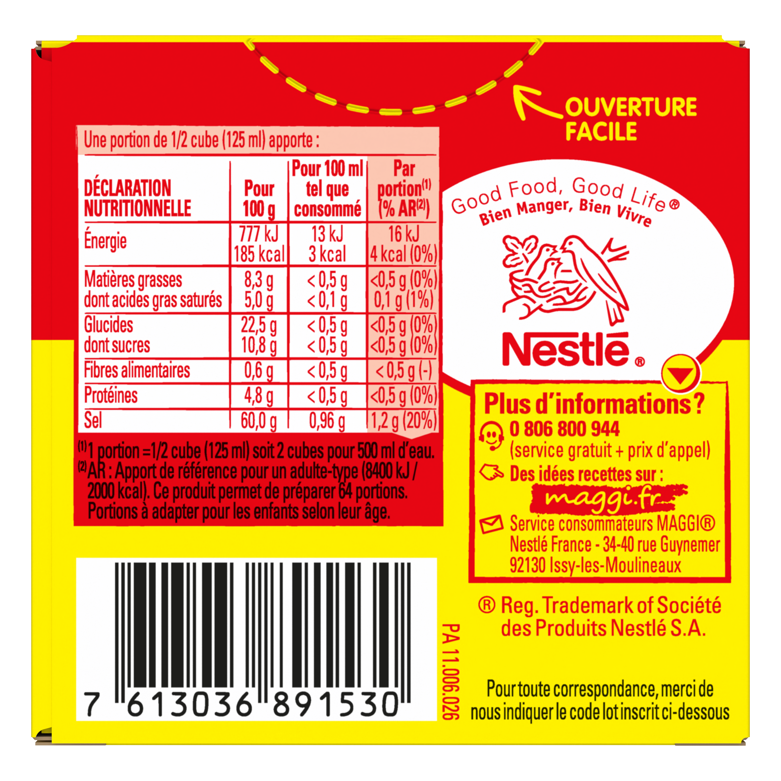 MAGGI KUB OR L'Original - 128g