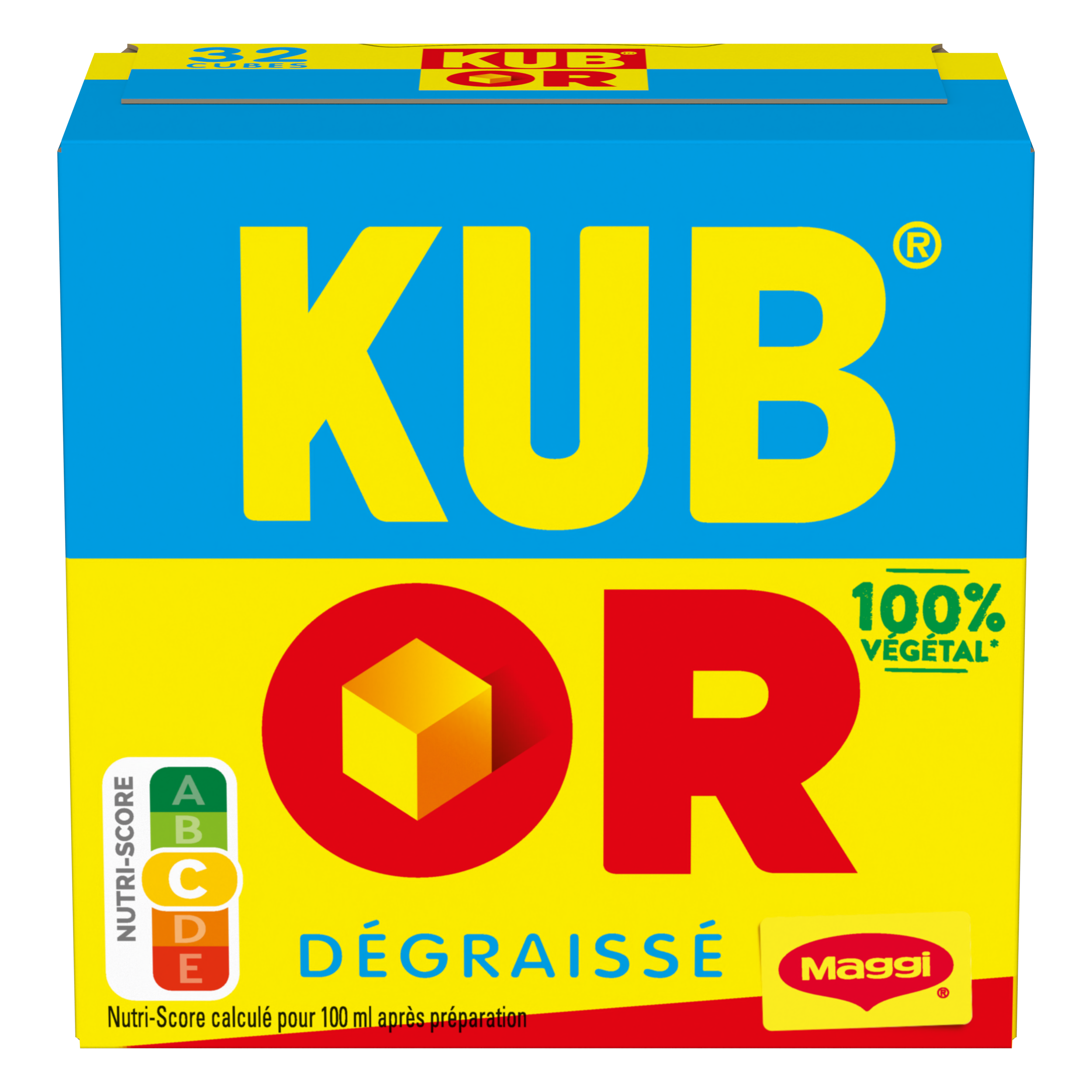 MAGGI KUB OR Bouillon Dégraissé 32 cubes - 128g