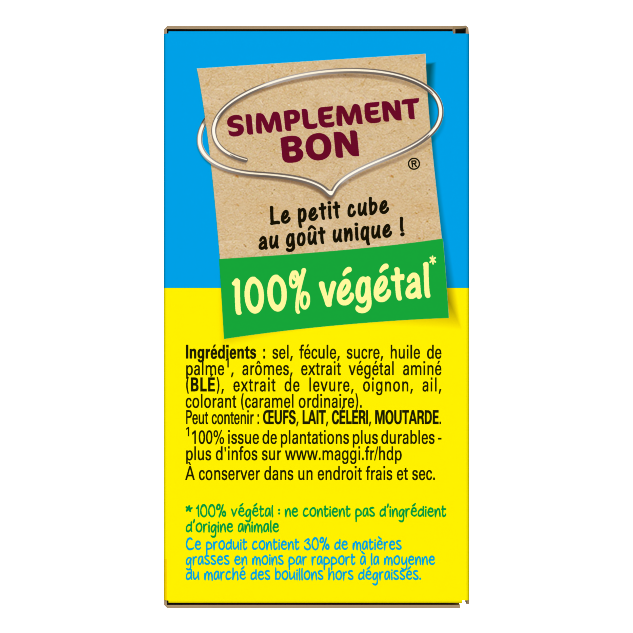 MAGGI KUB OR Bouillon Dégraissé 32 cubes - 128g