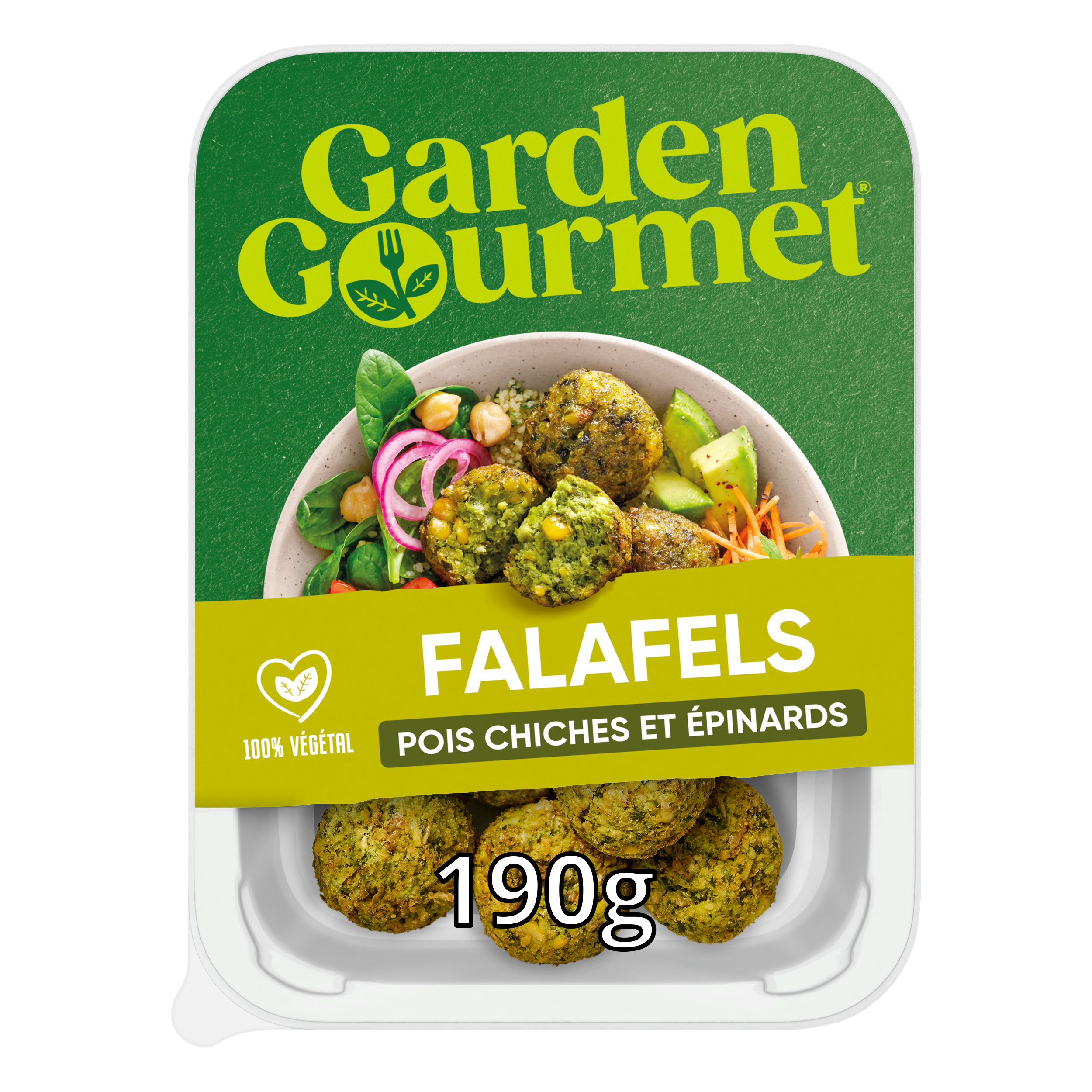 GARDEN GOURMET Falafel Epinards 190g