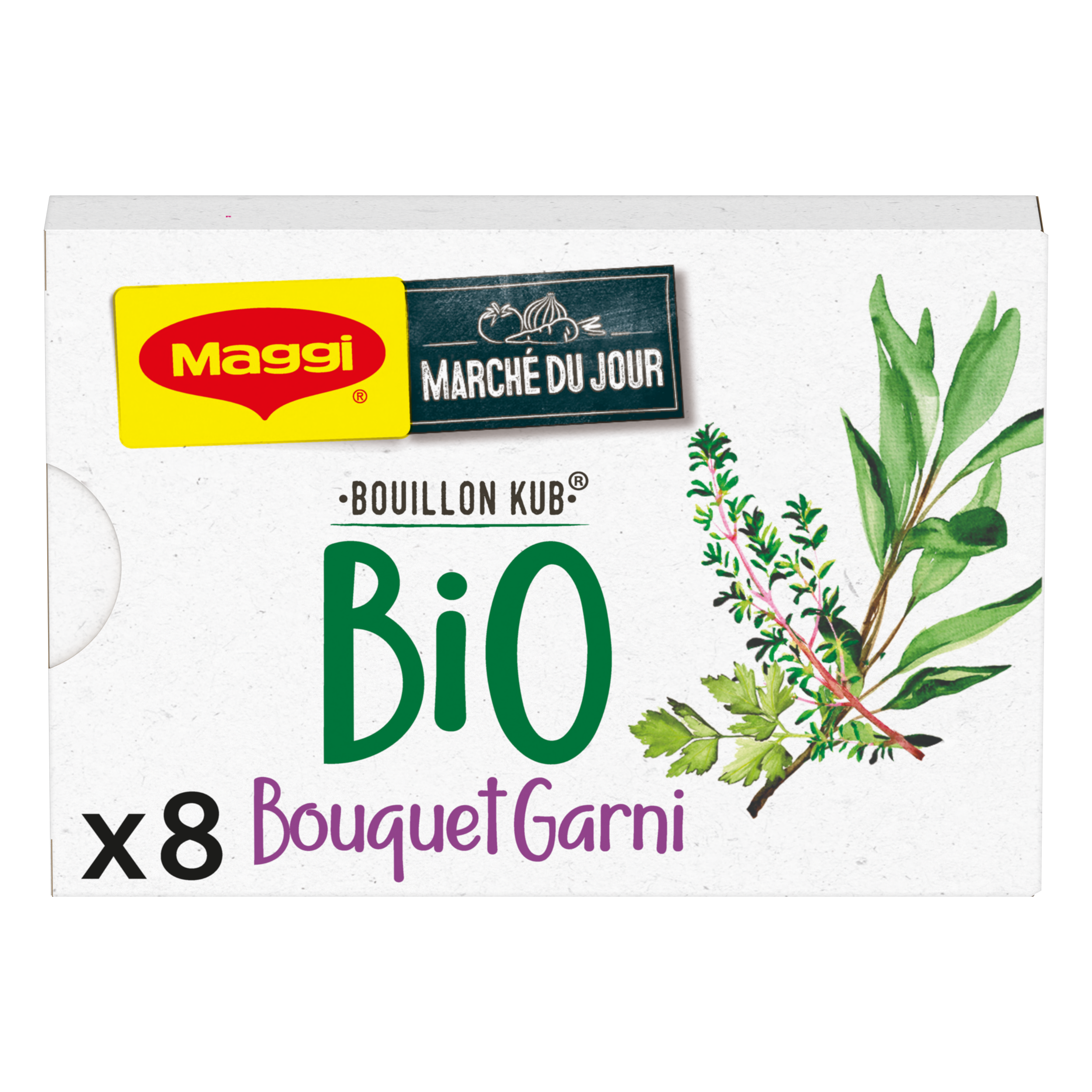 MAGGI Bouillon KUB BIO Bouquet Garni 80g visuel-1