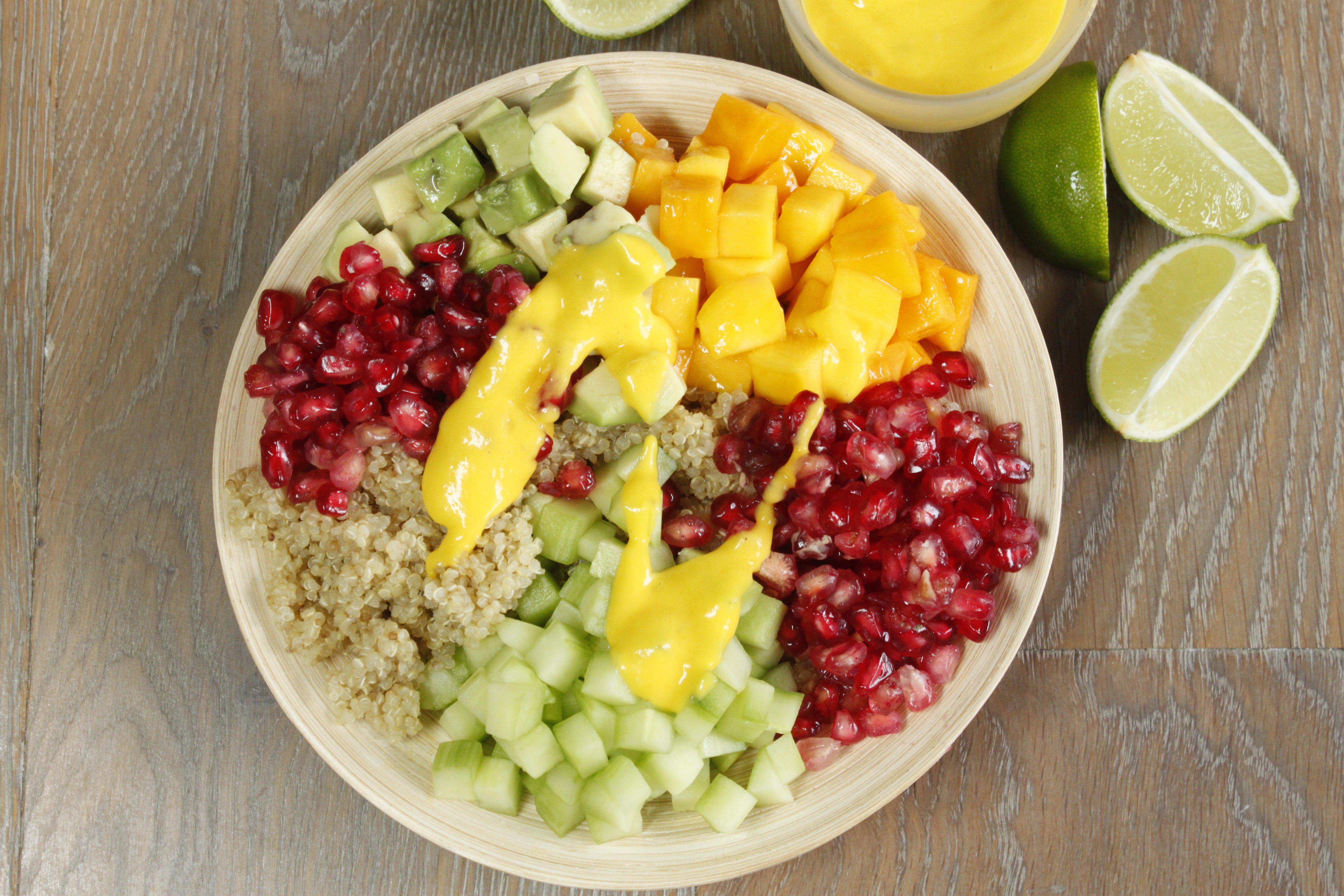 Buddah bowl mangue grenade avocat