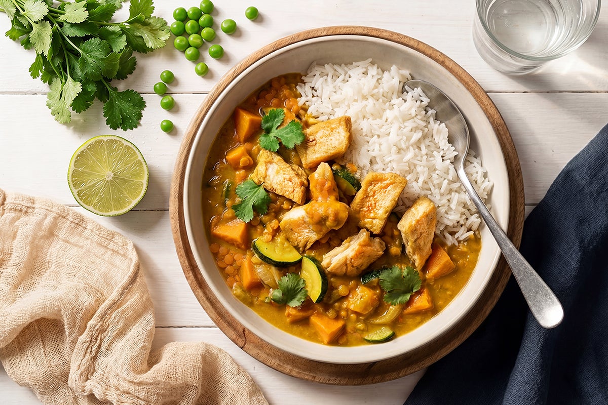 Curry lentilles émincés Garden Gourmet