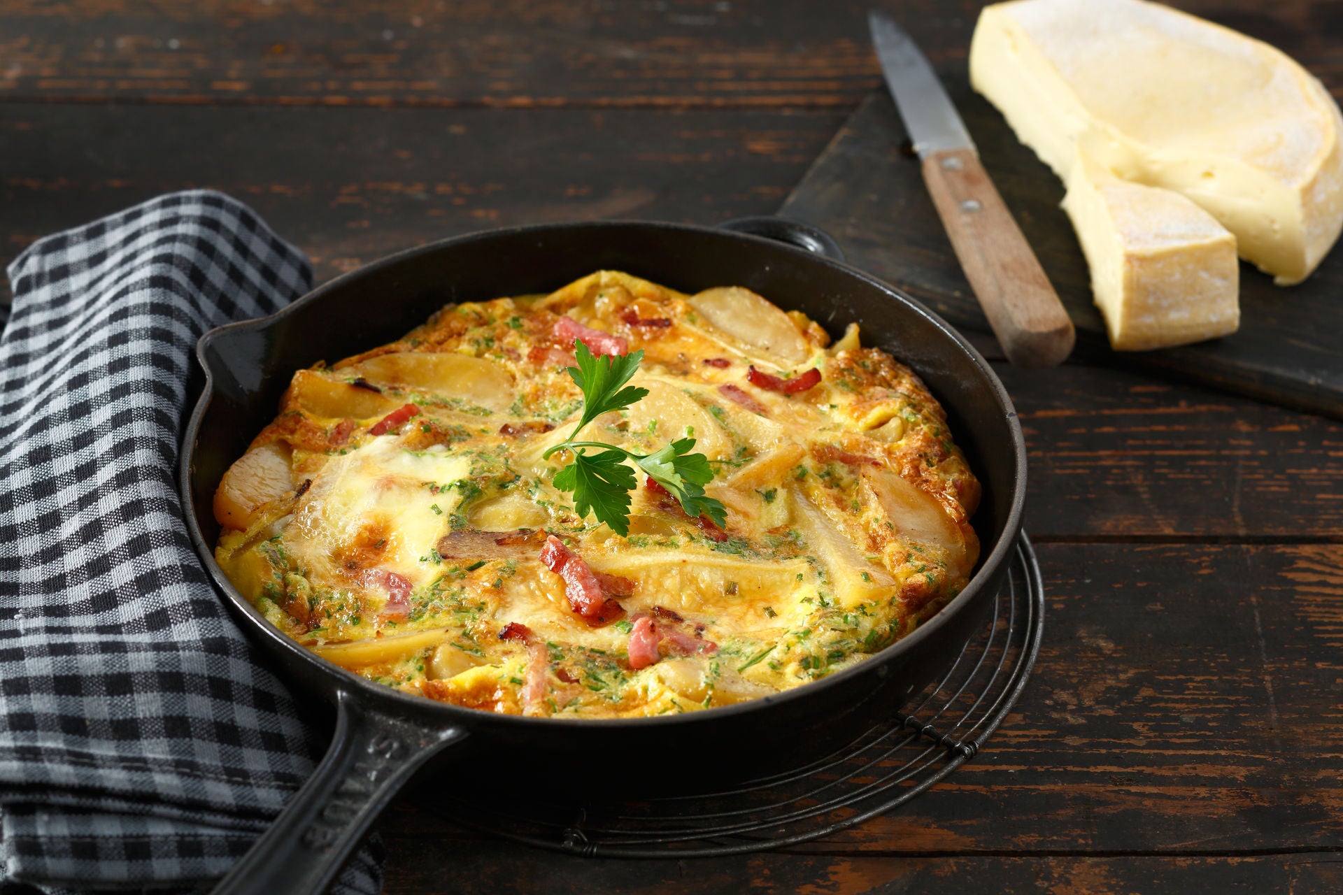 Omelette façon tartiflette