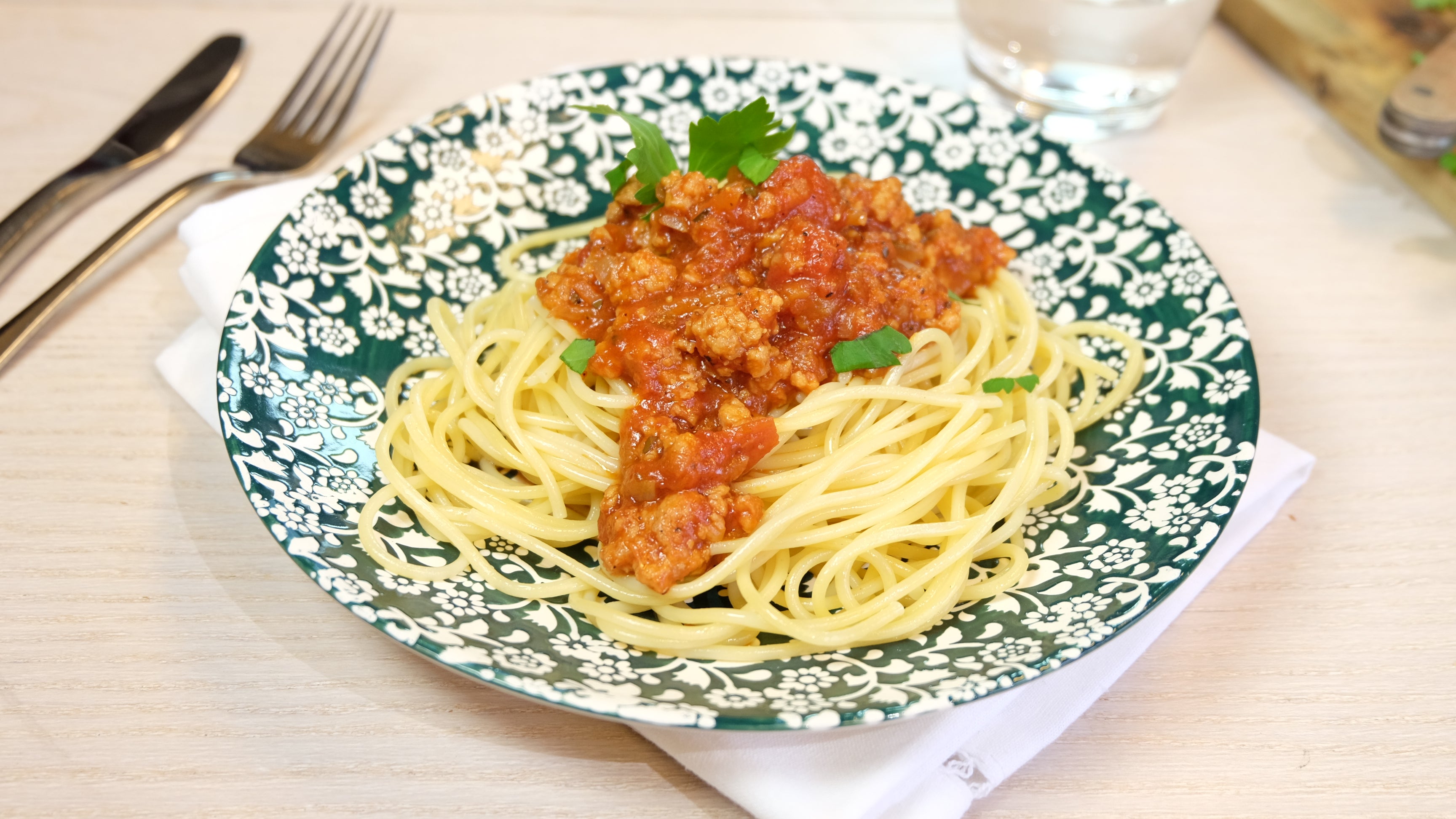 Spaghetti végétariennes façon bolognaise
