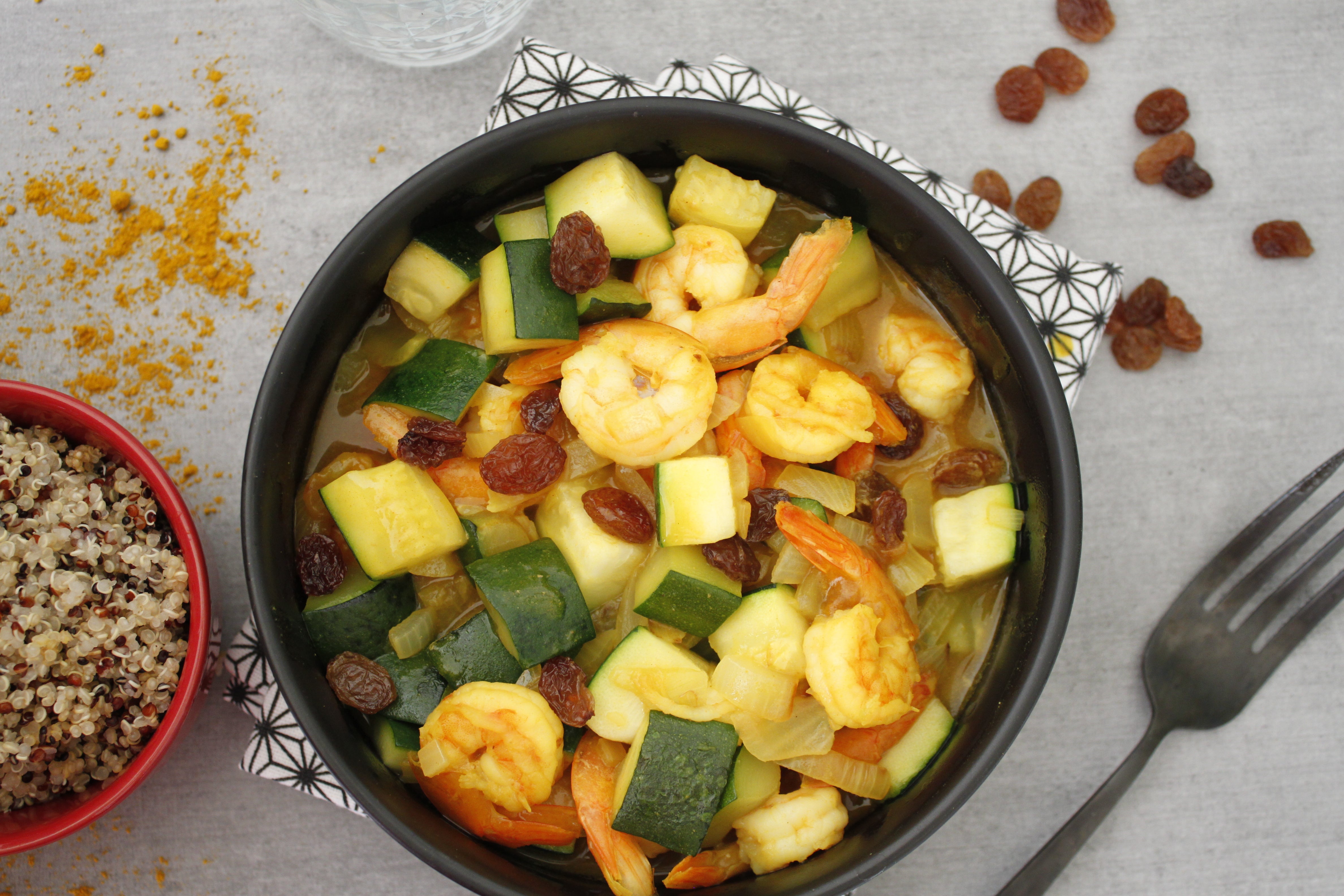 Curry de crevettes Cookeo